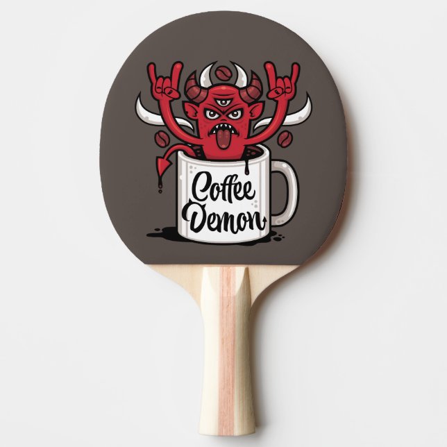 Kaffeedemon Tischtennis Schläger (Vorderseite)