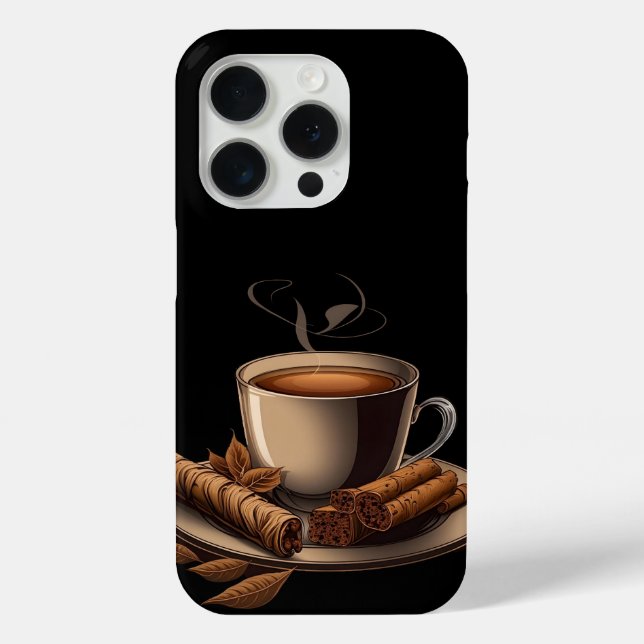 Kaffeedesign Case-Mate iPhone Hülle (Rückseite)