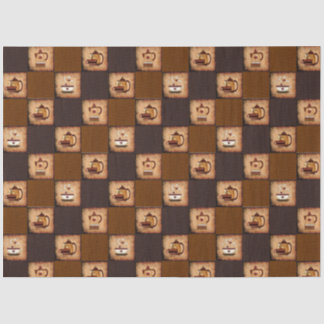 Kaffeedesign Rustikales Dekoupage Muster Seidenpapier