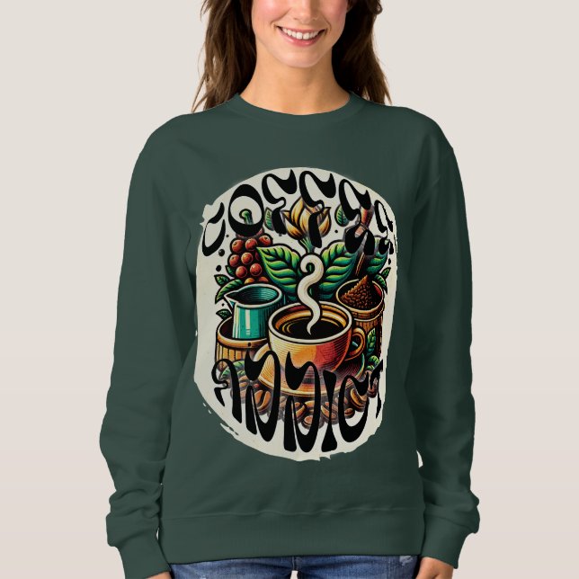 Kaffeedokument Sweatshirt (Vorderseite)