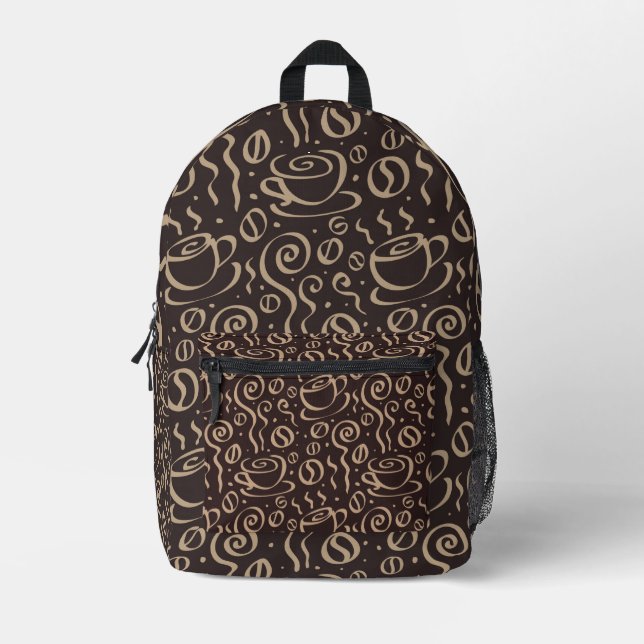 Kaffeedoodle Bedruckter Rucksack (Vorderseite)