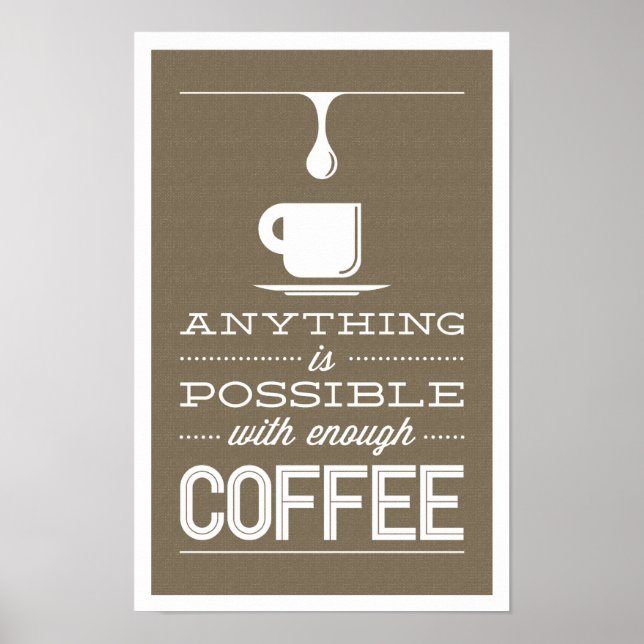 Kaffeedruck Poster (Vorne)