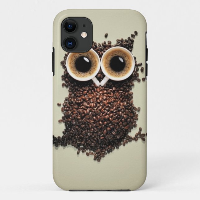 Kaffeeeule Case-Mate iPhone Hülle (Rückseite)