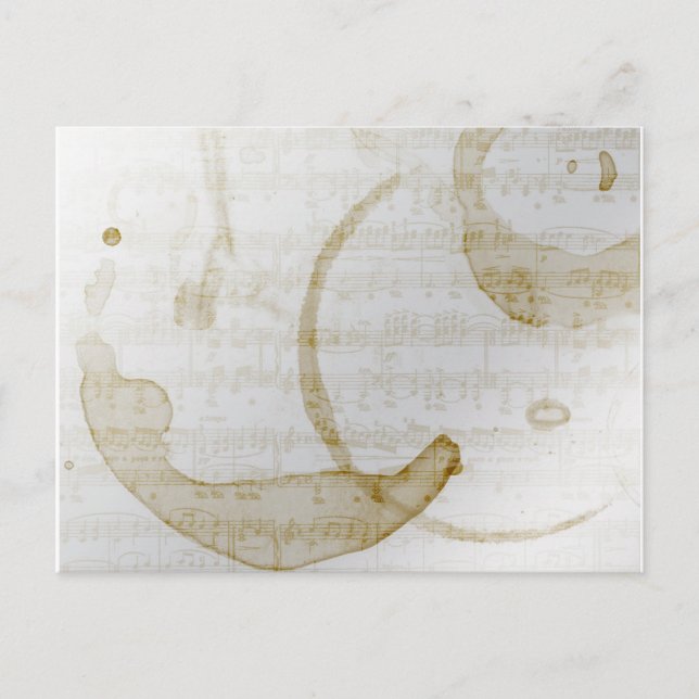 Kaffeefleckmusik Postkarte (Vorderseite)
