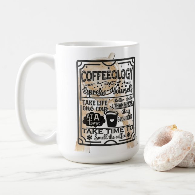 Kaffeeforschung Kaffeetasse (Mit Donut)