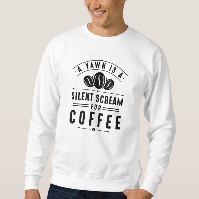 Kaffeegase Sweatshirt (Vorderseite)