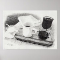 Kaffeegefühlter realistischer, detaillierter Bleis