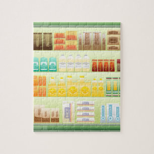 Kaffeegeschirme aus Supermarkt Puzzle