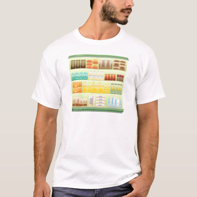 Kaffeegeschirme aus Supermarkt T-Shirt (Vorderseite)