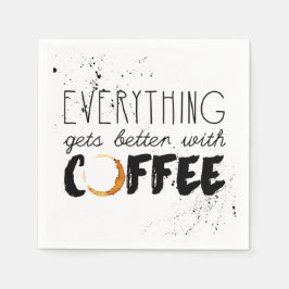 Kaffeegesichtspapier Napkin Serviette