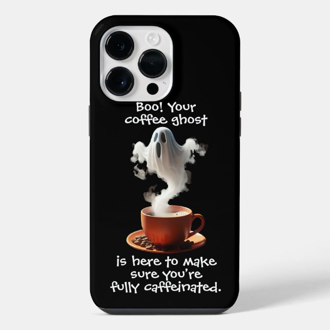 Kaffeegespenst iPhone Hülle (Rückseite)