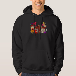 Kaffeegetränk westliches Herz Valentinstag Hoodie