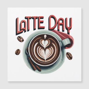 Kaffeegetränke Magnetkarte