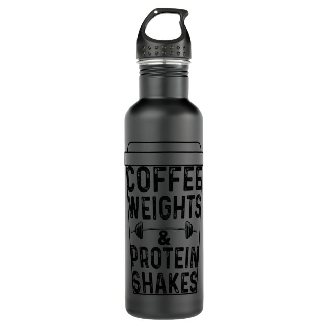 Kaffeegewicht Protein Shake Gewicht.png Edelstahlflasche (Vorderseite)