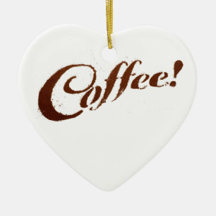 Kaffeegrund Kaffee - Herz-Ornament Keramik Ornament