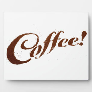 Kaffeegrund Kaffee - Plaque Fotoplatte