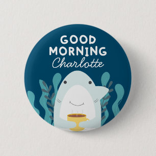 Kaffeehai mit Name-Taste Button