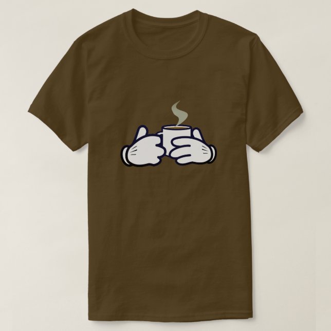 Kaffeehandbühne T - Shirt (Design vorne)