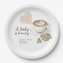 Kaffeehaus Babydusche Pappteller