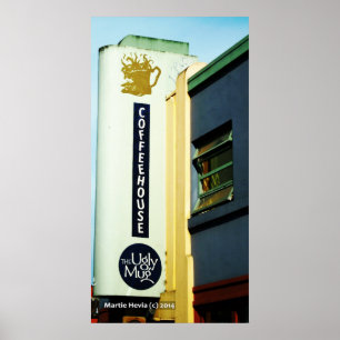 Kaffeehaus Die hässliche Tasse Poster