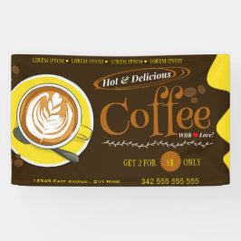 Kaffeehaus Espresso Café Drinks modern Business B Banner