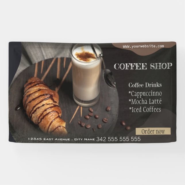 Kaffeehaus Espresso Café Drinks modern Business B Banner (Horizontal)