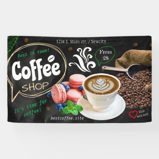 Kaffeehaus Espresso Café Drinks modern Business B Banner (Horizontal)
