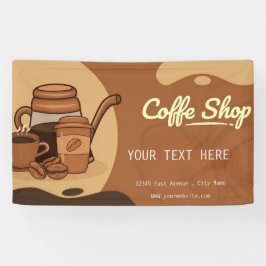 Kaffeehaus Espresso Café Drinks modern Business Banner