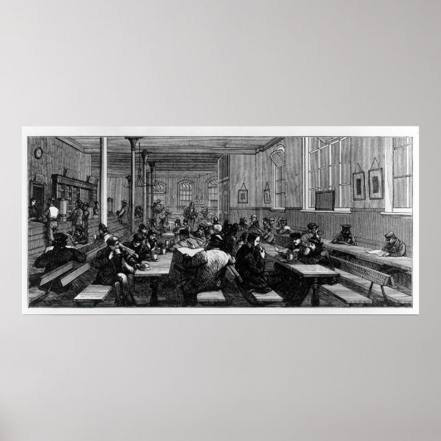 Kaffeehaus für Arbeiter Poster (Vorne)