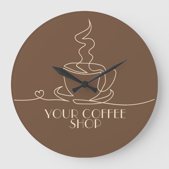 Kaffeehaus Große Wanduhr (Vorderseite)