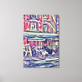 Kaffeehaus in Paris Leinwanddruck