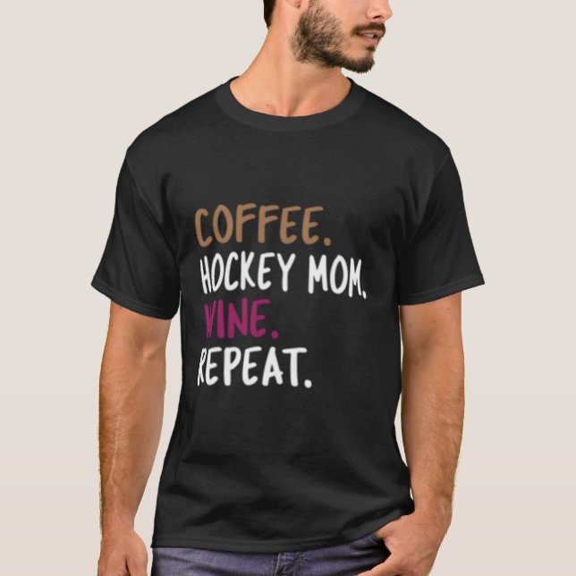 Kaffeehaus Mama Wein Wiederholung T-Shirt (Vorderseite)