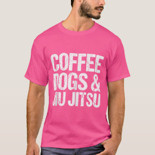 Kaffeehunde und Jiu Jitsu Funny brasilianischen Ji T-Shirt