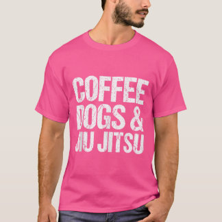 Kaffeehunde und Jiu Jitsu Funny brasilianischen Ji T-Shirt