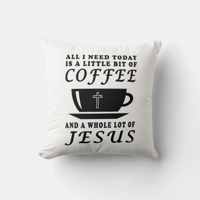 Kaffeejesus-Kissen Kissen (Vorderseite)
