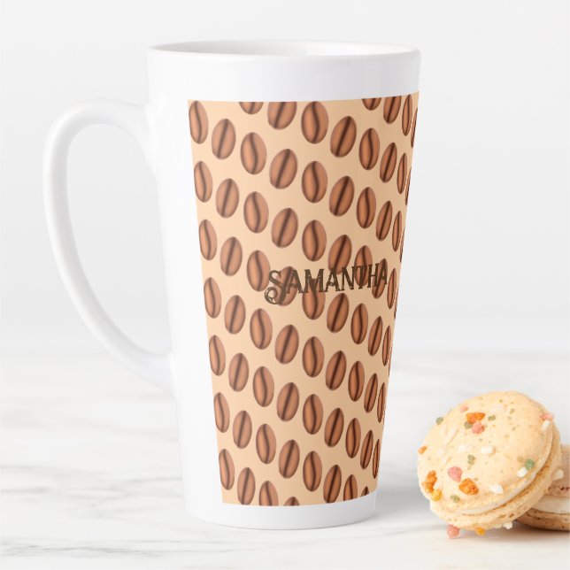 Kaffeekaffinen-Bohnen Milchtasse (Beispiel)