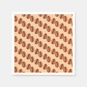 Kaffeekaffinen-Bohnen Serviette