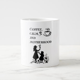Kaffeekalme Silhouette Kunst Jumbo-Tasse