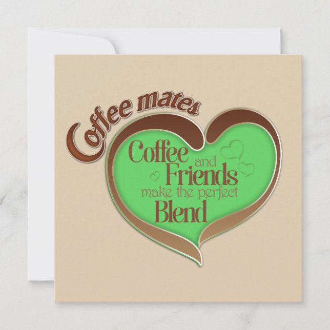 Kaffeekameraden Karte (Vorderseite)