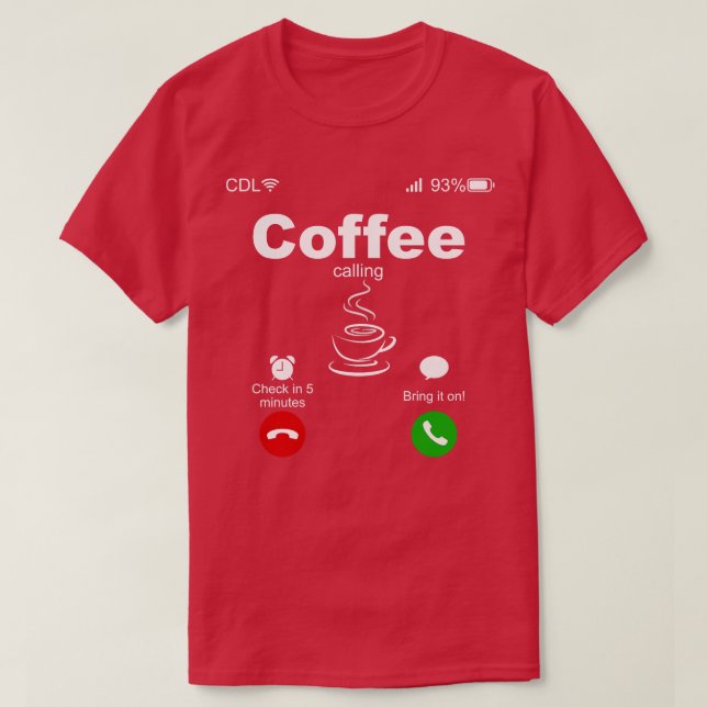 Kaffeekanal T-Shirt (Design vorne)