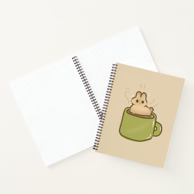 Kaffeekaninchen  notizbuch (Innenseite)
