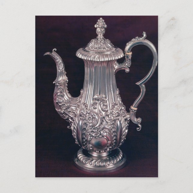 Kaffeekanne durch John Watson, Sheffield, 1818 Postkarte (Vorderseite)