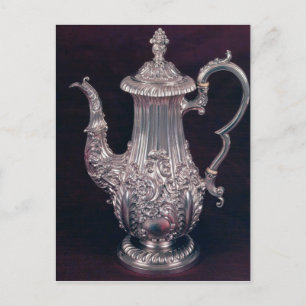 Kaffeekanne durch John Watson, Sheffield, 1818 Postkarte