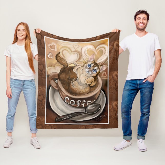 Kaffeekanne Fleecedecke (Beispiel)