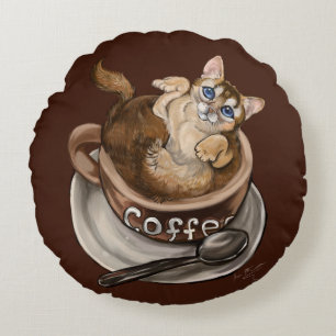 Kaffeekanne Rundes Kissen