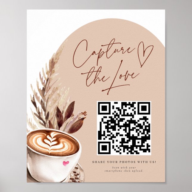 Kaffeekapture mit Liebe Poster (Vorne)