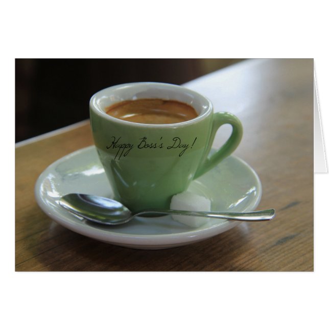 Kaffeekarte für den Boss (Vorderseite (Horizontal))