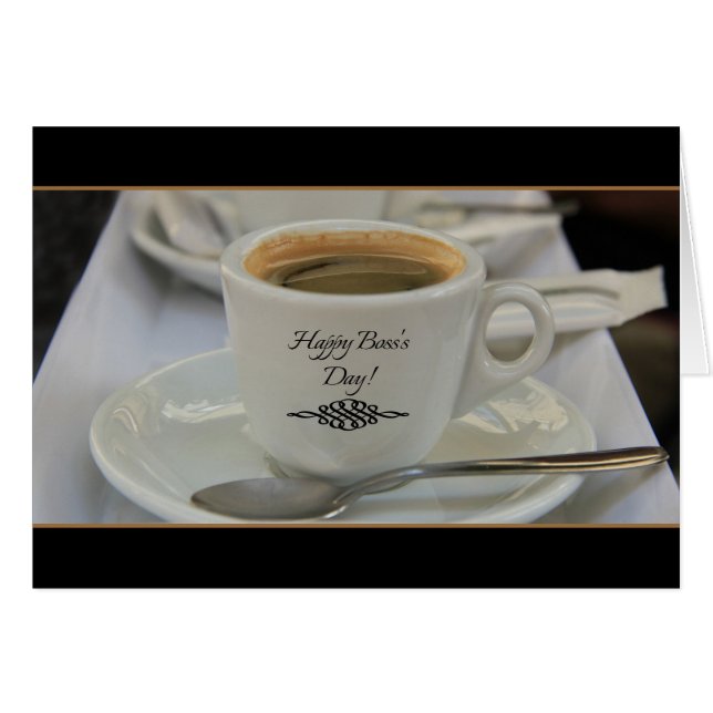 Kaffeekarte für den Boss (Vorderseite (Horizontal))