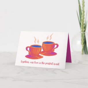 Kaffeekarte Lover Valentine Dankeskarte