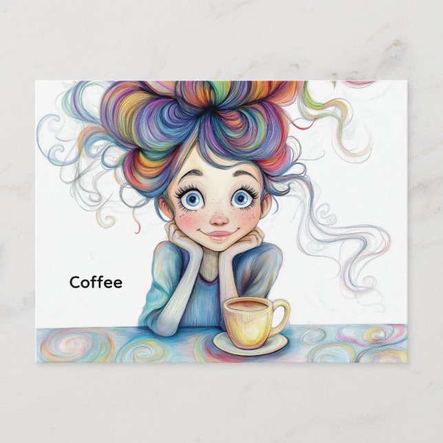 Kaffeekarte Postkarte (Vorderseite)